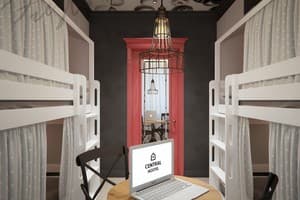 Хостел Central Hostel. Место в женском 4-местном номере Red 1