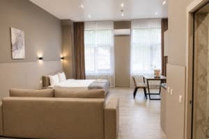 Апарт-отель Rest Inn apart hotel. Апартаменты двухместный Покращені апартаменти з однією спальнею 1